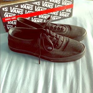 Vans black shoes
